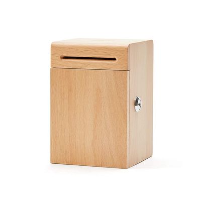 Coin Bank Piggy Bank with Lock Solid Wood Coin Bank Large Capacity Money Bank Desktop Decoration Great Gift for Kids Adult Great Birthday Gift for Kids