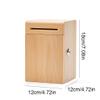 Coin Bank Piggy Bank with Lock Solid Wood Coin Bank Large Capacity Money Bank Desktop Decoration Great Gift for Kids Adult Great Birthday Gift for Kids view 2