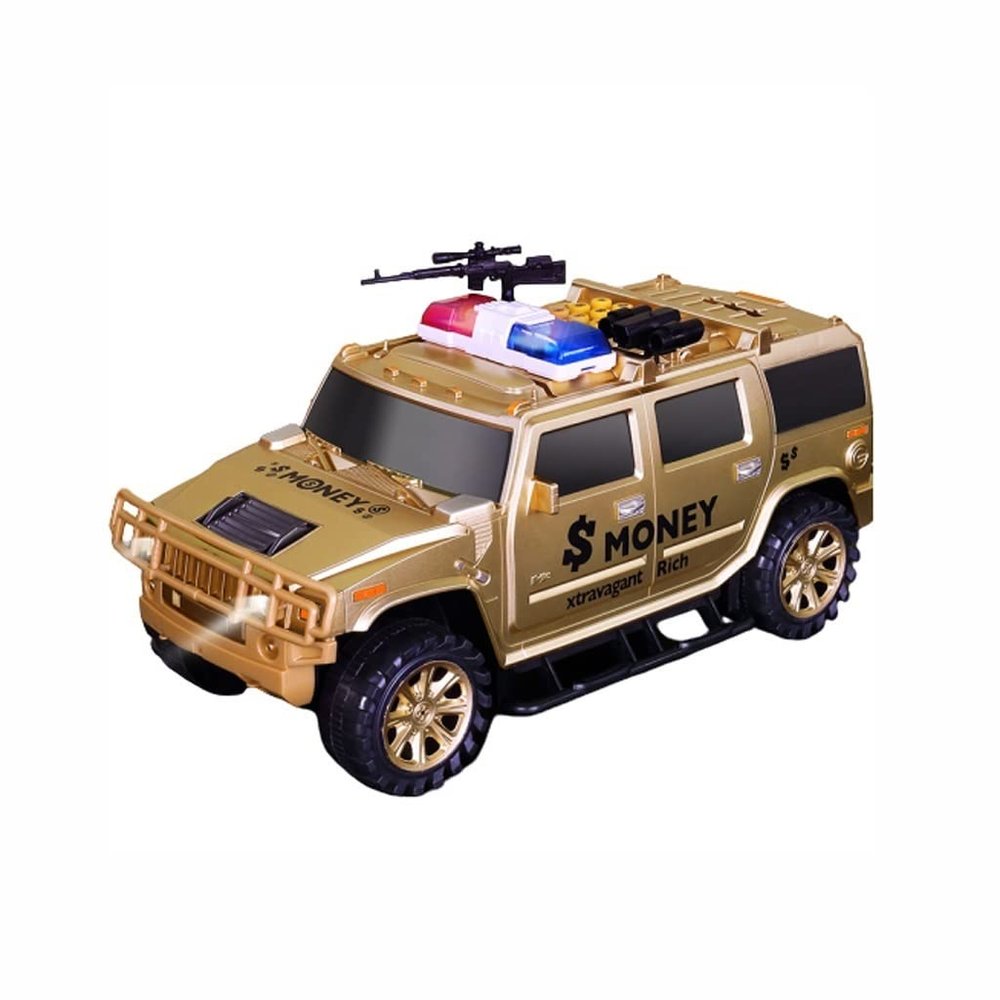 Coin Bank Piggy Bank Electronic Coin Bank with Personal Password Money Bank Toy Car with Music Gifts for Kids Birthday Christmas Great Birthday Gift for Kids (Color : Gold)