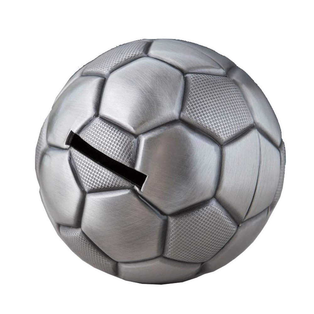 Coin Bank Piggy Bank Zinc Alloy Coin Bank Soccer Shape Money Bank for Kids Adults Decoration Ornaments Birthday Great Birthday Gift for Kids