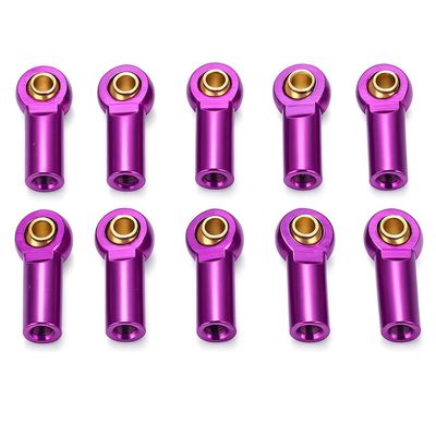 Alomejor RC Link Rod Ends 10pcs Aluminum M3 RC Link Tie Rod End Ball Joint Holder Linkage Part()