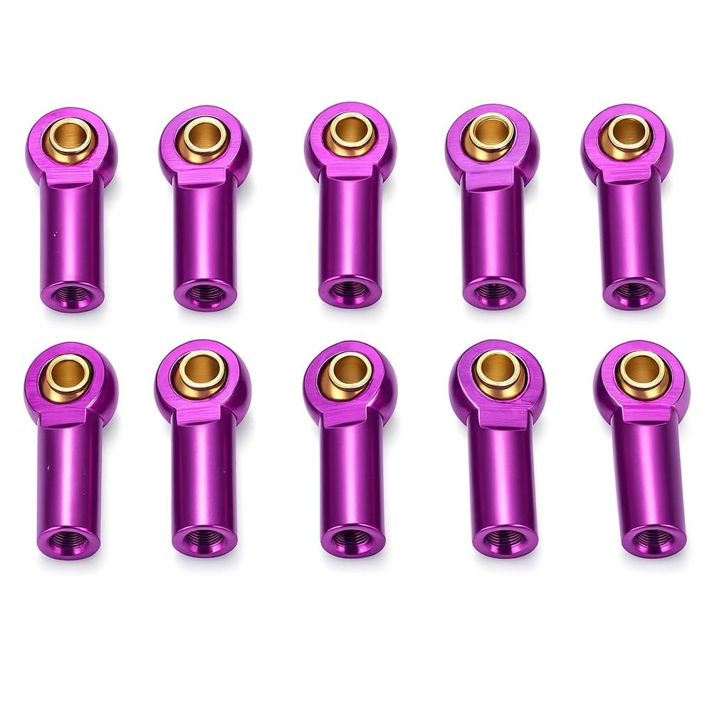 Alomejor RC Link Rod Ends 10pcs Aluminum M3 RC Link Tie Rod End Ball Joint Holder Linkage Part()