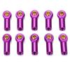 Alomejor RC Link Rod Ends 10pcs Aluminum M3 RC Link Tie Rod End Ball Joint Holder Linkage Part() view 1