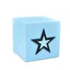 Coin Bank Piggy Bank Square Coin Bank Wooden Large-Capacity Money Bank Best Gift for Kids Adults Birthday Christmas Deposit Plan Box Great Birthday Gift for Kids (Color : Blue) view 1