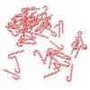 Exogio 100Pcs Red and White Handmade Christmas Candy Cane Miniature Food Dollhouse Home Decor Clay Candy Cane view 1