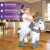 PonyCycle Grey Pony Ride on Horse Unicorn Advanced Model Y Riding Unicorn Ponies Toy (28.7" Height for Kids Ages 34) Riding Pony with Wheels, Realistic Birthday Gift for Kids Pony Ride Y356 view 2