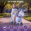 PonyCycle Grey Pony Ride on Horse Unicorn Advanced Model Y Riding Unicorn Ponies Toy (28.7" Height for Kids Ages 34) Riding Pony with Wheels, Realistic Birthday Gift for Kids Pony Ride Y356 view 4