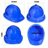 Sumind 48 Packs Construction Party Hats Kids Plastic Worker Helmet Bulk Toy for 3-8 Years Children Dress up Party Supplies(Blue) view 3