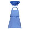 Sywiyi Kids Girls 2pcs Kitchen Cooking Costumes Sets Chef Apron with Hat Baking Painting Outfits Blue Large view 2