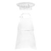 Sywiyi Kids Girls 2pcs Kitchen Cooking Costumes Sets Chef Apron with Hat Baking Painting Outfits White Small view 2