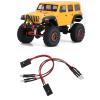 4LED 2Pcs Modified LED Light, 110mm/4.3in 5-9V Headlights RC Accessory 1/24 1/18 Scale Remote Control Car Accessory for Scx24 view 2