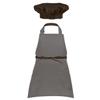 Sywiyi Kids Girls 2pcs Kitchen Cooking Costumes Sets Chef Apron with Hat Baking Painting Outfits Coffee Small view 2