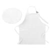Sywiyi Kids Girls 2pcs Kitchen Cooking Costumes Sets Chef Apron with Hat Baking Painting Outfits White Large view 3