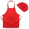 Sywiyi Kids Girls 2pcs Kitchen Cooking Costumes Sets Chef Apron with Hat Baking Painting Outfits Red Large view 3