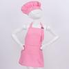 Sywiyi Kids Girls 2pcs Kitchen Cooking Costumes Sets Chef Apron with Hat Baking Painting Outfits Pink Medium view 4