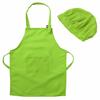 Sywiyi Kids Girls 2pcs Kitchen Cooking Costumes Sets Chef Apron with Hat Baking Painting Outfits Green Medium view 3