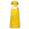Sywiyi Kids Girls 2pcs Kitchen Cooking Costumes Sets Chef Apron with Hat Baking Painting Outfits Yellow Small view 1