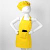Sywiyi Kids Girls 2pcs Kitchen Cooking Costumes Sets Chef Apron with Hat Baking Painting Outfits Yellow Small view 4