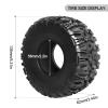 FriHobby 2.2 Crawler Tires with Foam Inserts fit1/10 Scale Rock Crawler Car, Height 5.31 inch (135mm) Compatible with Traxxas TRX4 Axial SCX10 II III Redcat Gen 8 view 2