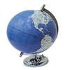Nautical Globe World Map Globe Chrome Finish Table Decor Unique Blue Design view 2