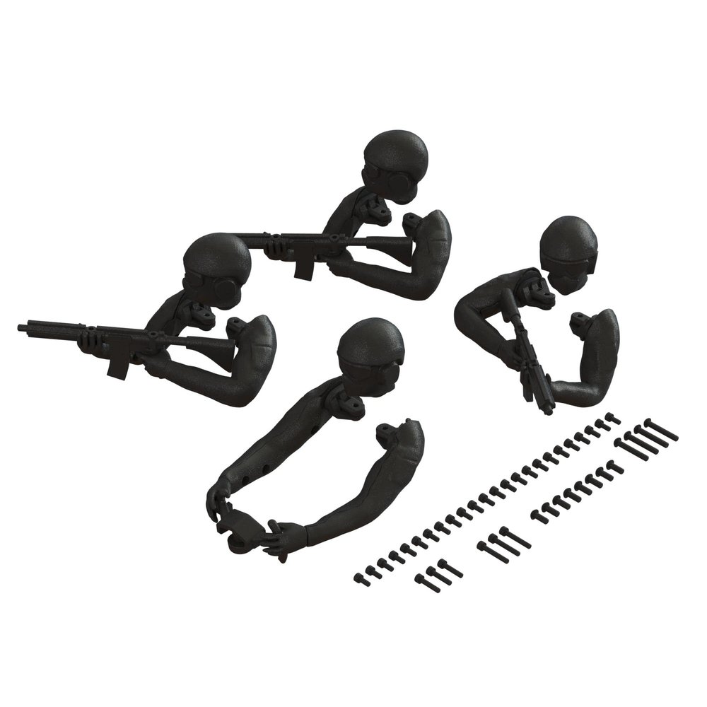 ARRMA Driver Figure Set, Black, ARA480057