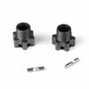 TEKNO RC LLC +4mm Gun Metal Anno Wheel Hubsw/pins2pcs TKR5071E Electric Car/Truck Option Parts view 1