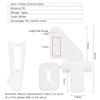 Dilwe Control Horns and Clevis Kit, 20 Sets KT Rudder Angle 4 Hole Control Horns RC Airplane Wing Aircraft Upgrade Spare Part view 2