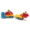 siku 1695, Truck with Skip and Trailer, Toy Truck, Metal/Plastic, Multicolour, with Container and Moveable Skip view 3