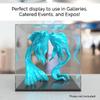 12" x 12" Clear Acrylic Display Box with Black Base Versatile Plexiglass Retail Product Dust Cover for Collectibles and Memorabilia by Marketing Holders view 2