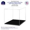 12" x 12" Clear Acrylic Display Box with Black Base Versatile Plexiglass Retail Product Dust Cover for Collectibles and Memorabilia by Marketing Holders view 3