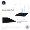 12" x 12" Clear Acrylic Display Box with Black Base Versatile Plexiglass Retail Product Dust Cover for Collectibles and Memorabilia by Marketing Holders view 4