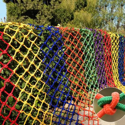 CHINLIFE Colored Rope Decorative Net, Nylon Protection Net, Child Safety Neting, Stairs Playground Climb Fall Protection Net, Customizable (Color : 10cm, Size : 1x10m(3x33ft))