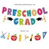 Deneo Preschool Graduation Banner 2025, 3-Pack Multicolor Standard Banners for Classroom or Party Venue, Pre-Assembled, Pre-Strung, Reusable view 2