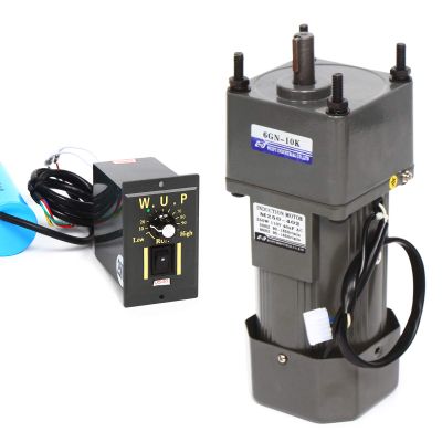 110V 250W AC Gear Motor Electric Single-Phase Gear Motor 0-135RPM Electric Variable Speed Adjustable Controller Governor Geared Motor, Reduction Ratio: 1:10 (10K)