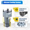 110V 250W AC Gear Motor Electric Single-Phase Gear Motor 0-135RPM Electric Variable Speed Adjustable Controller Governor Geared Motor, Reduction Ratio: 1:10 (10K) view 4
