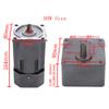 110V 90W AC Gear Motor Electric Single-Phase Gear Motor 0-270 RPM Electric Variable Speed Adjustable Controller Governor Geared Motor, Reduction Ratio: 1:5 (5K) view 3