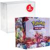 EVORETRO Booster Box Case for Pokemon Large Booster Boxes (Current) - [5 Pack] - Clear PET Plastic Protective Case - 0.50 MM Thick Stackable Storage, Keep Your Collection in Mint Condition view 1