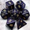 Haxtec Blue Sandstone Gemstone Dice Polyhedral DND Dice Set with Dice Case D&D Compatible with Dungeons and Dragons TTRPG DND Master Gift view 2