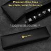Haxtec Blue Sandstone Gemstone Dice Polyhedral DND Dice Set with Dice Case D&D Compatible with Dungeons and Dragons TTRPG DND Master Gift view 3