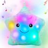 Cuteoy 13" Musical Green Star Plush Pillow Glowing Twinkle Night Light Stuffed Animal LED Toys Adjustable Volume Birthday for Girls Boys view 1