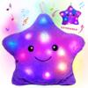 Cuteoy 13" Musical Purple Star Plush Pillow Glowing Twinkle Night Light Stuffed Animal LED Toys Adjustable Volume Birthday for Girls Boys view 1
