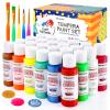 Fantastory Tempera Paint for Kids 24 Colors (2 oz Each) Washable Tempera Paint, Kids Poster Paint Sponge Painting, Non-Toxic Kids Paint Finger Paints Hand Paints Bottles Gifts view 1