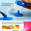 Fantastory Tempera Paint for Kids 24 Colors (2 oz Each) Washable Tempera Paint, Kids Poster Paint Sponge Painting, Non-Toxic Kids Paint Finger Paints Hand Paints Bottles Gifts view 3