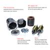 110V 90W AC Gear Motor Electric Single-Phase Gear Motor 0-135 RPM Electric Variable Speed Adjustable Controller Governor Geared Motor, Reduction Ratio: 1:10 (10K) view 3