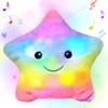 Cuteoy 13" Musical Rainbow Star Plush Pillow Glowing Twinkle Night Light Stuffed Animal LED Toys Adjustable Volume Birthday for Girls Boys view 1