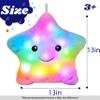 Cuteoy 13" Musical Rainbow Star Plush Pillow Glowing Twinkle Night Light Stuffed Animal LED Toys Adjustable Volume Birthday for Girls Boys view 3