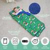 ACRABROS Toddler Nap Mat with Pillow and Blanket, Extra Large Rolled Napping Mats,Slumber Bags for Boys Girls,Kids Sleeping Bag for Daycare, Preschool Travel Camping,Car view 4
