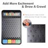 ZeHuoGe 40" Prize Drop Board Disk Game with 12 Pucks Customizable 4 Slots Foldable Stand Carnival Tradeshow Party Home Playing Develop Intellect view 4