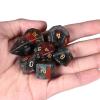 SUNYIK 7 PCS Polished Crystal Stone Polyhedral DND Dice Set for for RPG MTG Table Games, DND Game Dice Polyhedral Dungeons and Dragons for Office Home Decoration, Dragons Blood view 4