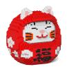 JEKCA Daruma Maneki Neko 01S-M02 | Japan Plastic Building Blocks | Age 14+ view 1